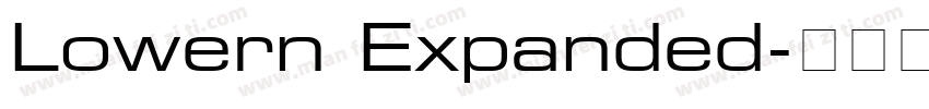 Lowern Expanded字体转换